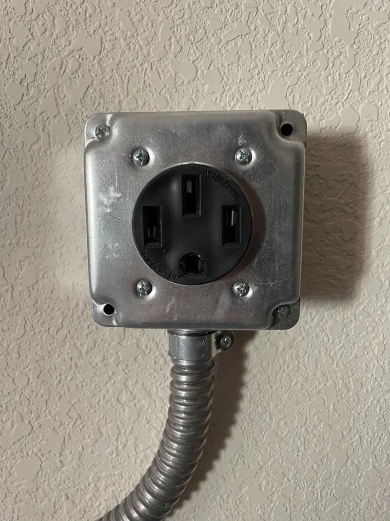 NEMA 14-50 outlet installed for Smart Home Electrical in Salina